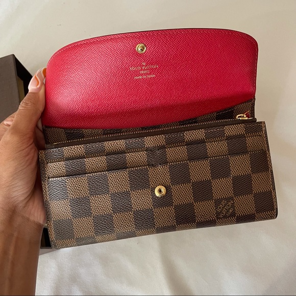 LOUIS VUITTON Emilie Wallet Damier Ebene AUTHENTIC - Picture 6 of 11